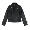 HLMFS2017 spring autumn Leather Jacket Women Punk Rock Leather coat Rivet Motorcycle Biker Female Coat Jaqueta Women's Outerwear