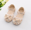 HITOMAGIC 2017 Kids Shoes Sandal Girls Leather Kids Girl Summer Shoes Bowtie Baby Sandals Soft Leather Children Footwear Pink