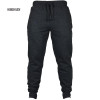 HIRIGIN Men's Joggers 2017 Brand Male Trousers Casual Pants Sweatpants Jogger Black Casual Elastic cotton Fitness Workout pants