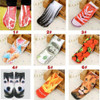 hirigin 2017 Funny 3D Printed Men Women Casual Low Cut Ankle Socks Cotton Socks