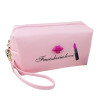 HIPSTEEN Portable Retro Style Cute Fashion Lip Fashion Pattern Cosmetic Bag Durable Travel Organizer Bag (Lips color random)