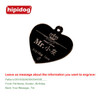 Hipidog Free Personalized Engraving Text Dog Tag Engraved Dog Cat Tag Dog Identification Customized Name Address Telephone