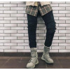 Hiphop streetwear pants High Quality Mens Ripped Jeans Cotton Slim Fit Motorcycle Jeans Men Vintage Distressed Denim Jeans