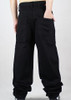 Hip Hop Jeans Men 2016 New Fashion Black Jeans Baggy Loose Fit Hiphop Skateboarder Jeans Free Shipping CHOLYL