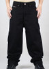 Hip Hop Jeans Men 2016 New Fashion Black Jeans Baggy Loose Fit Hiphop Skateboarder Jeans Free Shipping CHOLYL