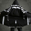 2017 Newest Men Fashion Hooded Long Jacket Trench Coat Black White Color Windbreaker Overcoat Street  Hip-hop Outerwear