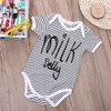 2017 Newest Kids Baby Boy Girl bodysuits Infant Striped Jumpsuit Bodysuit Clothes Outfits