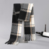 2017 Newest Fashion Men Scarves Imitation Cashmere Plaid Long Scarf Autumn And Winter Warm Soft Scarf
