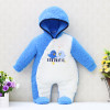 2017 newborn hoodie autumn and warm winter girls one piece romper long sleeve boys clothes coral fleece baby rompers