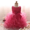 2017 Newborn Baptism Baby Girls dress Kids Clothing Birthday Party Vestido Princess dresses summer Girl Dress children clothes
