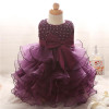 2017 Newborn Baptism Baby Girls dress Kids Clothing Birthday Party Vestido Princess dresses summer Girl Dress children clothes