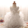 2017 Newborn Baptism Baby Girls dress Kids Clothing Birthday Party Vestido Princess dresses summer Girl Dress children clothes