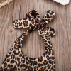 2017 Newborn Baby Girls Clothes Fashion Kids Toddler Girl Leopard dress Bodysuit Backless Summer Infant Bebes Outfit Sunsuit