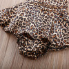 2017 Newborn Baby Girls Clothes Fashion Kids Toddler Girl Leopard dress Bodysuit Backless Summer Infant Bebes Outfit Sunsuit