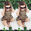 2017 Newborn Baby Girls Clothes Fashion Kids Toddler Girl Leopard dress Bodysuit Backless Summer Infant Bebes Outfit Sunsuit