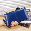 2017 NEW Zipper Lady Women Bifid Large Capacity Clutch Long Coin Card Phone Purse Leather Wallet Card Holder Handbag Bag