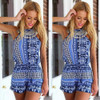 2017 New Womens Holiday Sexy Mini Floral Playsuit Ladies Summer Beach Shorts
