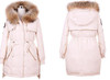 2017 New Women Winter Jacket Coats Thick Parkas High Quality Real Raccoon Fur Collar Hooded Outwear Female 1610262