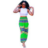 2017 New Women Summer Casual High Waisted Harem Ethnic Boho Pants Wide Leg Loose Long Bloomers Bohemian Style Trousers Plus Size