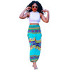 2017 New Women Summer Casual High Waisted Harem Ethnic Boho Pants Wide Leg Loose Long Bloomers Bohemian Style Trousers Plus Size