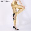 2017 New Women Shiny Leggings Sexy Hollow Out Fish Scale Leggings Holes Sexy Club Pants Fashion Mesh Punk Style Leggings