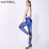 2017 New Women Shiny Leggings Sexy Hollow Out Fish Scale Leggings Holes Sexy Club Pants Fashion Mesh Punk Style Leggings