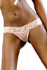 Baci Pink Lace & Mesh Thong