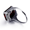 Beautiful Square Shape Vintage Red Garnet Gemstone Ring