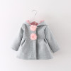 Baby Wear Girl Coats Cute Rabbit Ear Hooded Baby Girls Coat New Autumn Tops Kids Warm Jacket Outerwear &amp; Coat Children Clothing
