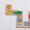 Baby Toys 15Pcs Wooden Animal dominoes Solitaire Dominoes Wooden Educational Blocks Baby Early Learning Toys