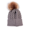 Baby Toddler Kids Boys Girls Knitted Fur Ball Caps 2017 Winter Autumn Cute Hats Crochet Warm Hat Cap