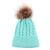 Baby Toddler Kids Boys Girls Knitted Fur Ball Caps 2017 Winter Autumn Cute Hats Crochet Warm Hat Cap