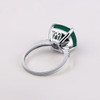 Classic Natural 9.66 carat Green Agate Gemstone Ring for Women