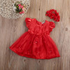 Baby Toddler Girl Dress Flower Princess Wedding Party Pageant Tulle TUTU Dresses Infant Kids Children Girls Clothing