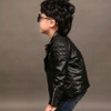 Belababy Spring Autumn Kids Jacket PU Leather Girls Jackets Clothes Children Outwear For Baby Girls Boys Clothing Coats Costume