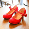 Bekanille Girls Leather Shoes Autumn Bowtie Sandals 2018 New Children Shoes High Heels Princess Sweet Sandals For Girls K3146