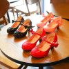 Bekanille Girls Leather Shoes Autumn Bowtie Sandals 2018 New Children Shoes High Heels Princess Sweet Sandals For Girls K3146