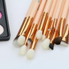 BEILI 12pcs Rose Golden 100% Natural Goat Pony Synthetic Hair Eye shadow Eyeliner Concealer Makeup Brush Set