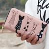 Beibaobao New Women Wallets fashion style Dollar price Leather Wallet carton cat Day Clutch Purse card holder long female purse