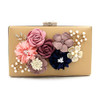 Begutest Luxury Brand Evening Bags Women Clutch Bags Evening Flower Applique Handbag Embroidery Chain Bag Crystal Diamond ag