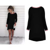 BEFORW Summer Casual Dress Women Long Sleeves White Black Dresses Fashion Round Neck High quality Elegant Party Dress Vestidos