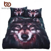BeddingOutlet Wolf Bedding Set Painting 3D Vivid Duvet Cover Quality Twill Cool Bed Set Multi Sizes 3pcs