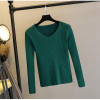 GIGIGO Thick Warm Knitted Women Sweater Autumn Winter Sexy Pullover Sweater High Elasticity V-Neck Soft Female Jumper GIGIGO Thick Warm Knitted Women Sweater Autumn Winter Sexy Pullover Sweater High Elasticity V-Neck Soft Female Jumper