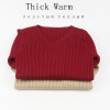 GIGIGO Thick Warm Knitted Women Sweater Autumn Winter Sexy Pullover Sweater High Elasticity V-Neck Soft Female Jumper GIGIGO Thick Warm Knitted Women Sweater Autumn Winter Sexy Pullover Sweater High Elasticity V-Neck Soft Female Jumper