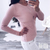 GIGIGO Thick Warm Knitted Women Sweater Autumn Winter Sexy Pullover Sweater High Elasticity V-Neck Soft Female Jumper GIGIGO Thick Warm Knitted Women Sweater Autumn Winter Sexy Pullover Sweater High Elasticity V-Neck Soft Female Jumper