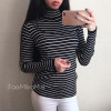 GIGIGO Autumn Winter Turtleneck Sweater Women Fashion Knitted Casual Pullover Long Sleeves Elasticity Femme jumper