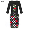 Gift Sashes Womens Elegant Belted Tartan Wear to Work Business Dress Lady Autumn Long Sleeve Plaid Office Pencil Dress Plus Size