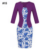 Gift Sashes Womens Elegant Belted Tartan Wear to Work Business Dress Lady Autumn Long Sleeve Plaid Office Pencil Dress Plus Size