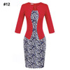 Gift Sashes Womens Elegant Belted Tartan Wear to Work Business Dress Lady Autumn Long Sleeve Plaid Office Pencil Dress Plus Size