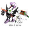 Ghost Tribes Series Knight Skeleton War Action Figures Building Block Compatible Legoe Enlighten Brick Toys For Children Friends